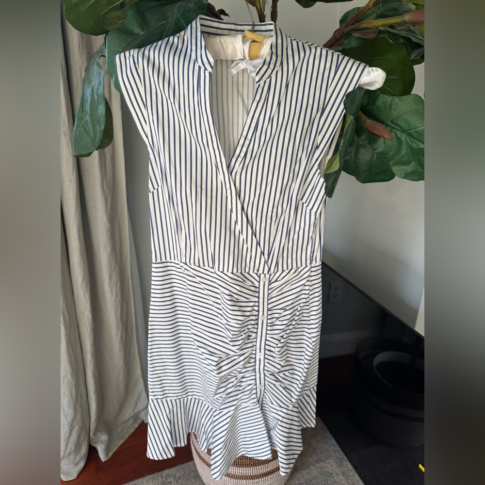 Lucy Paris (Bloomingdale’s) blue and white striped dress Size M